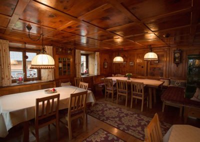 Stube der Pension Steinbock