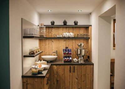 Küche des Wellnessbereichs