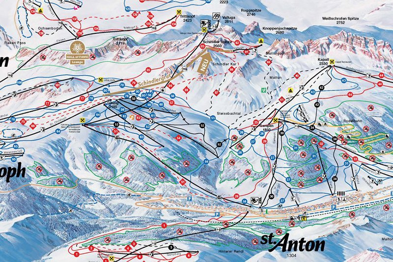 Schindlergratbahn neue 10er Gondel in St. Anton am Arlberg