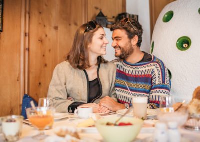 Pärchen beim Frühstück