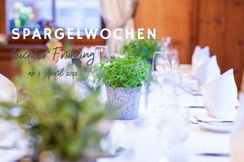Asparagus weeks on the Arlberg from 6th April 2022