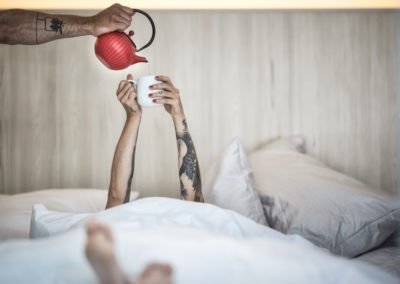 Teestation im Zimmer