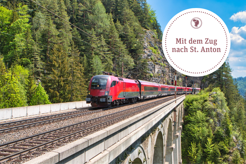 In treno per St. Anton am Arlberg fino all'Hotel die Arlbergerin