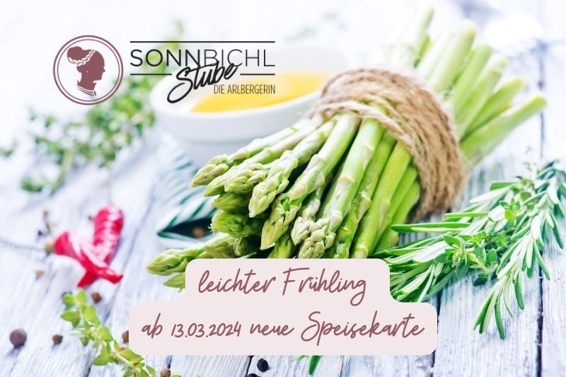 Spring menu – asparagus dishes